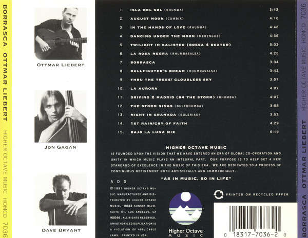 Ottmar Liebert & Luna Negra - Borrasca CD Import