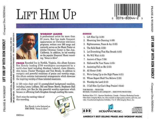 Ron Kenoly - Lift Him Up CD Import