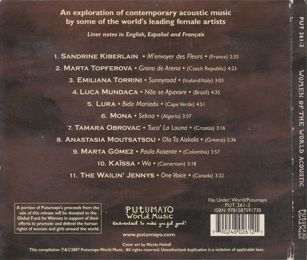 Putumayo Various - Women of the World (Acoustic) CD Import
