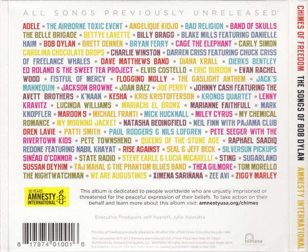 Various - Chimes Of Freedom: The Songs of Bob Dylan 4x CD Import Digipak