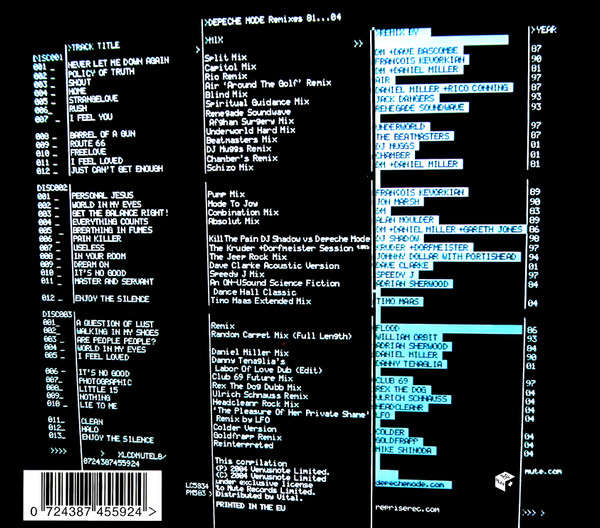 Depeche Mode - Remixes 81···04 Triple CD Import Sealed