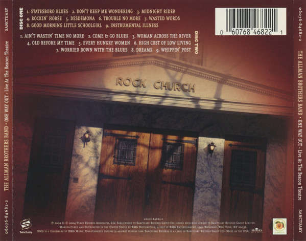 Allman Brothers Band - One Way Out - Live At the Beacon Theatre Double CD Import