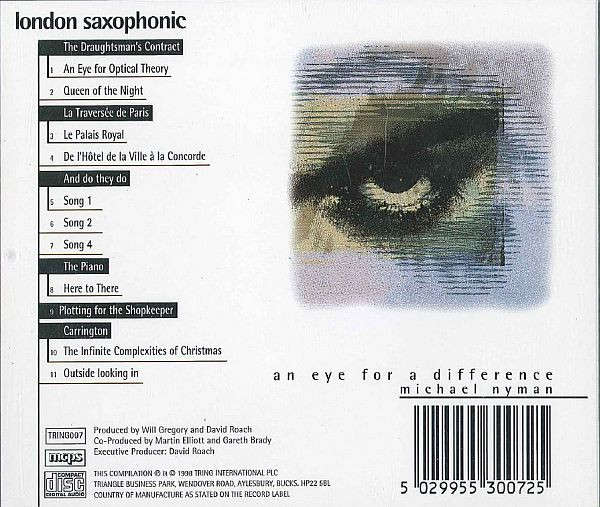 Michael Nyman - London Saxophonic - An Eye For a Difference CD Import