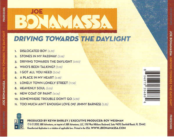 Joe Bonamassa - Driving Towards The Daylight CD Import