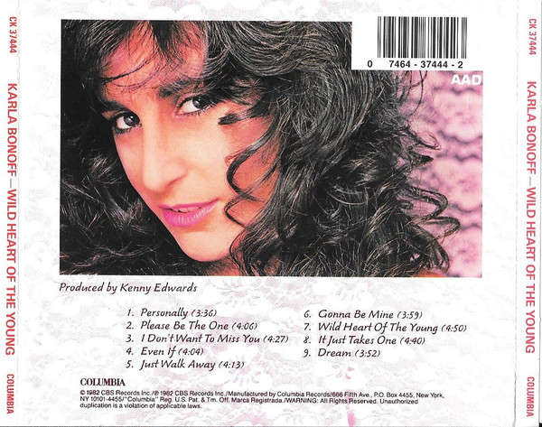 Karla Bonoff - Wild Heart of the Young CD Import