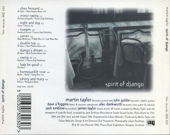 Martin Taylor - Spirit Of Django CD Import