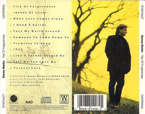 Kenny Marks - Fire of Forgiveness CD Import