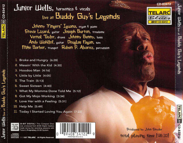 Junior Wells - Live At Buddy Guy's Legends CD Import