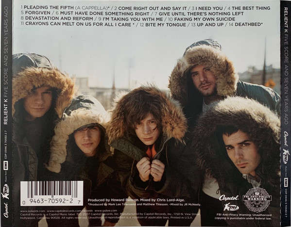 Relient K - Five Score & Seven Years Ago CD Import