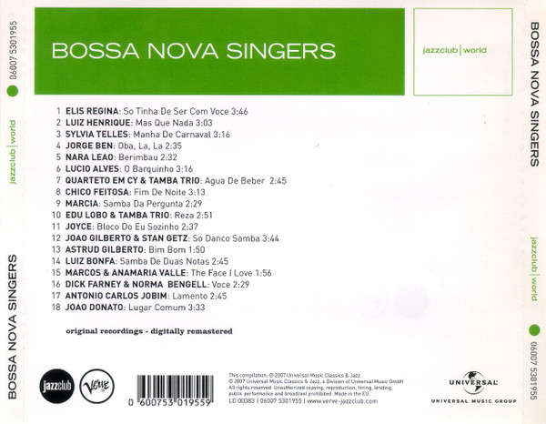 Various - Bossa Nova Singers CD Import