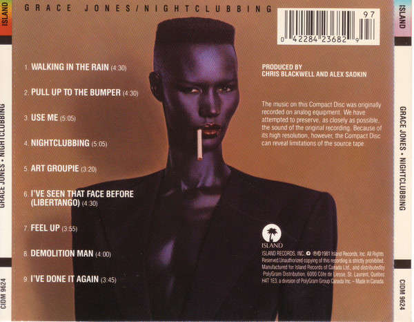Grace Jones - Nightclubbing CD Import