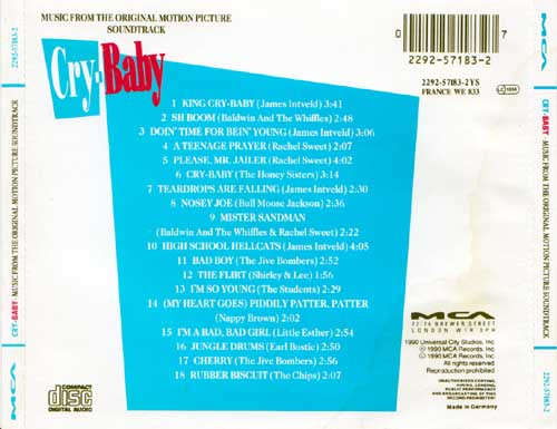 Soundtrack - Cry-Baby CD Import