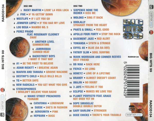 Various - Big Hits 99 Double CD Import