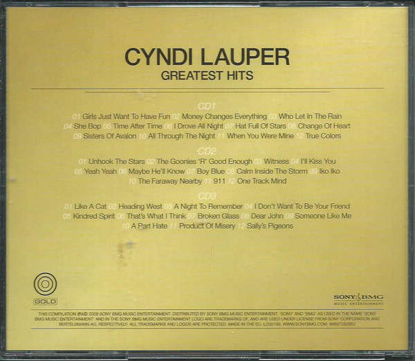 Cyndi Lauper - Gold Greatest Hits 3x CD Import
