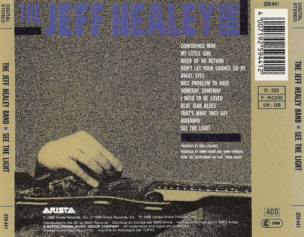 Jeff Healey Band - See the Light CD Import