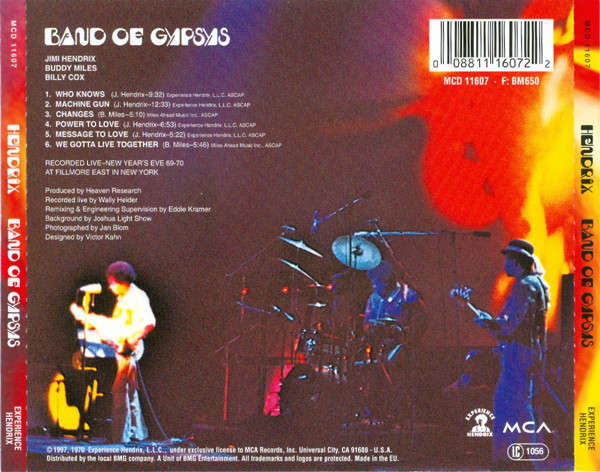 Jimi Hendrix - Band of Gypsys CD Import
