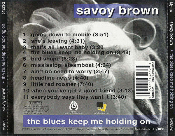 Savoy Brown - Blues Keep Me Holding On CD Import