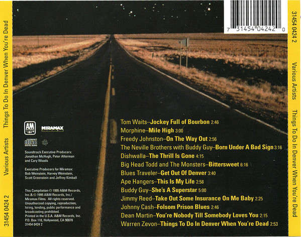Soundtrack - Things To Do In Denver When You're Dead CD Import