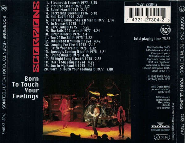 Scorpions - Born To Touch Your Feelings CD Import