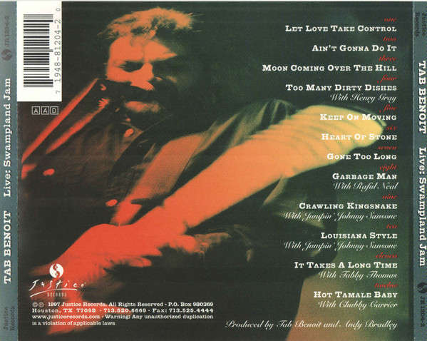 Tab Benoit - Live: Swampland Jam CD Import