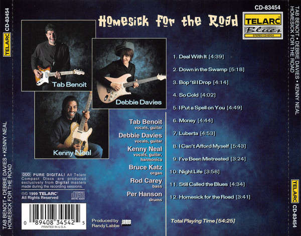 Tab Benoit, Debbie Davies, Kenny Neal - Homesick For the Road CD Import