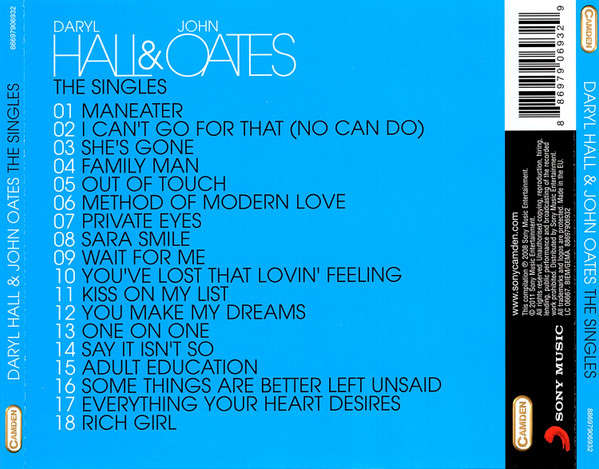 Daryl Hall & John Oates - Singles CD Import