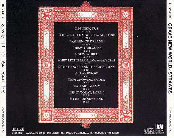 Strawbs - Grave New World CD Import