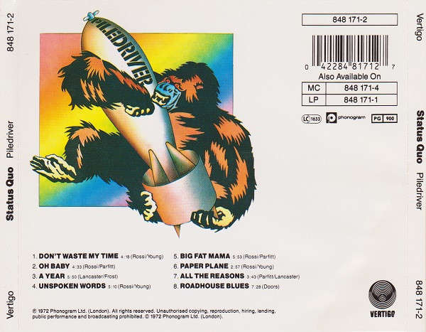 Status Quo - Piledriver CD Import