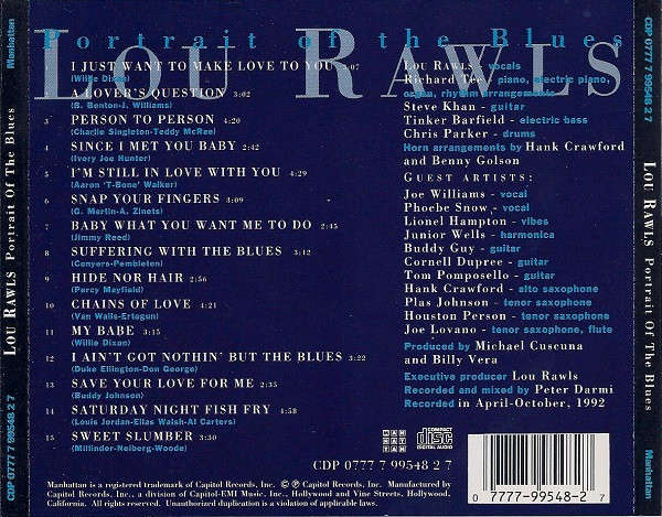 Lou Rawls - Portrait of the Blues CD Import