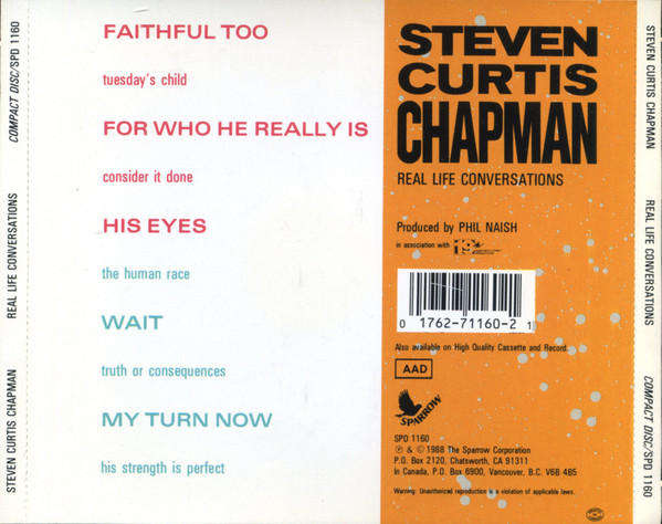 Steven Curtis Chapman - Real Life Conversations CD Import