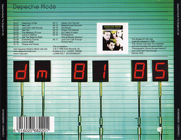 Depeche Mode - The Singles 81 > 85 CD Import