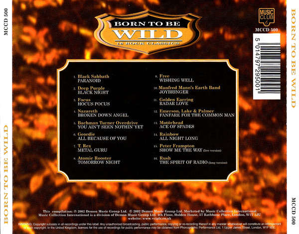 Various - Born To Be Wild - 16 Rock Classics CD Import