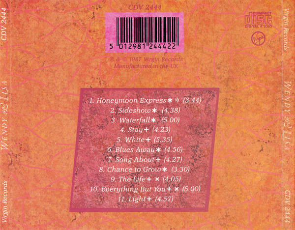 Wendy & Lisa - Wendy & Lisa CD Import