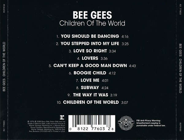 Bee Gees - Children of the World CD Import