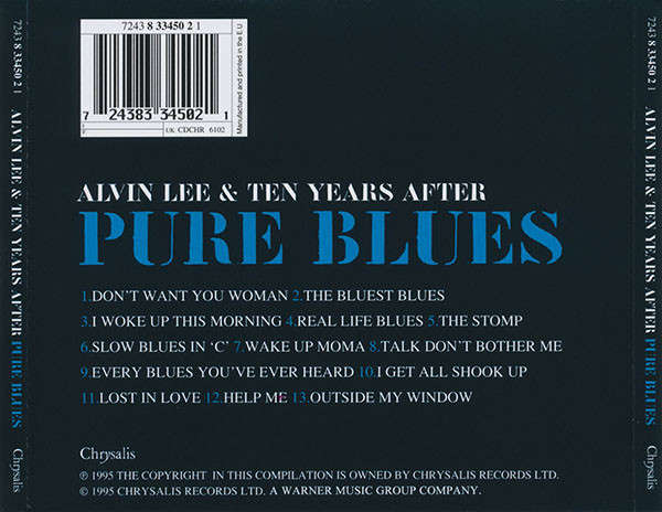 Alvin Lee & Ten Years After - Pure Blues CD Import