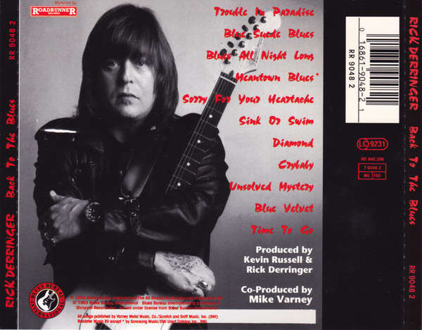 Rick Derringer - Back To the Blues CD Import