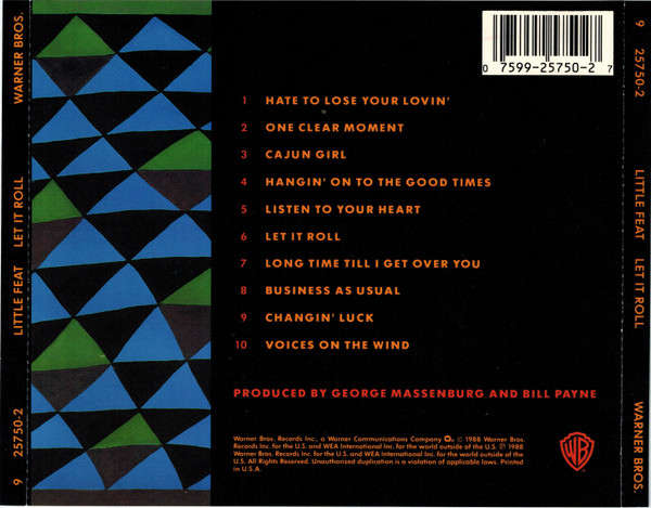 Little Feat - Let It Roll CD Import