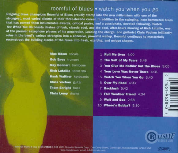 Roomful of Blues - Watch You When You Go CD Import