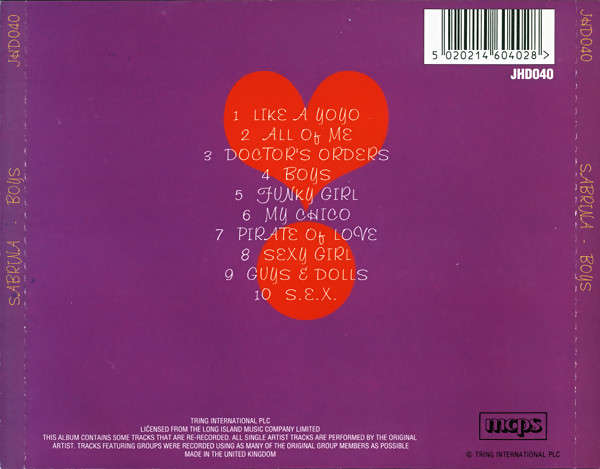 Sabrina - Boys CD Import