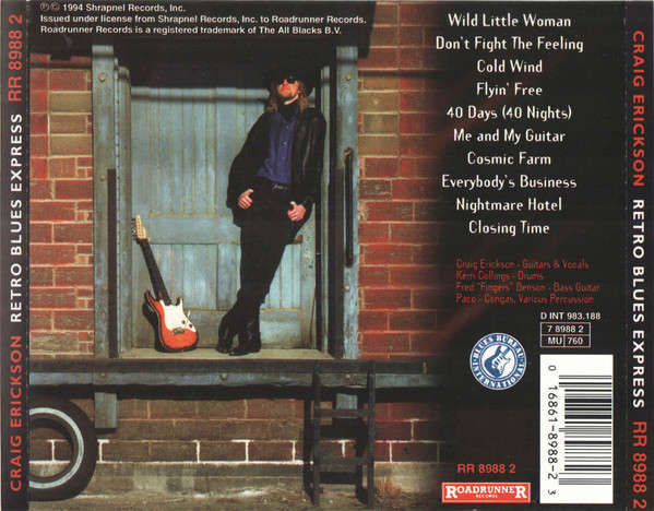 Craig Erickson - Retro Blues Express CD Import