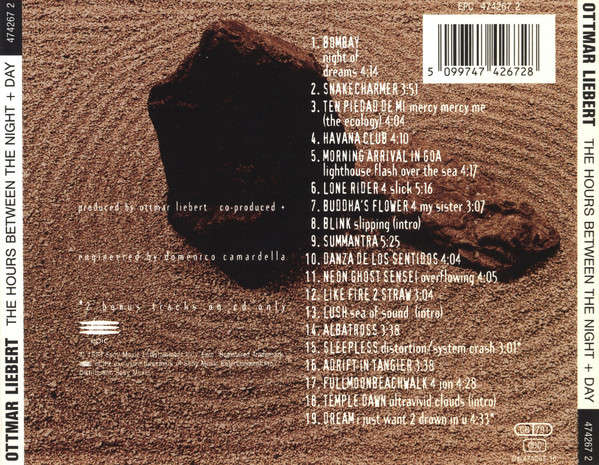 Ottmar Liebert & Luna Negra - Hours Between Night + Day CD Import