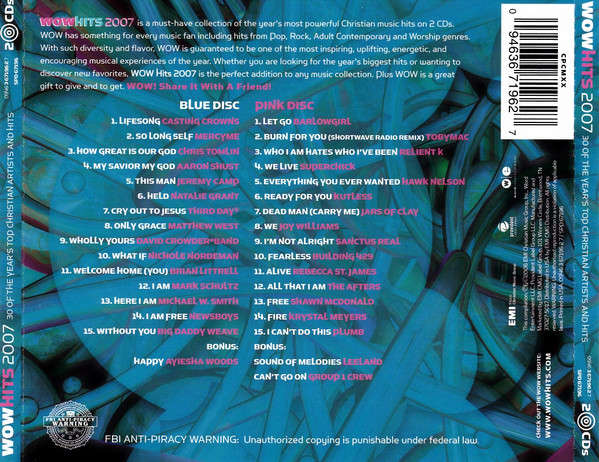 Various - Wow Hits 2007  Double CD Import