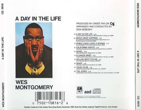 Wes Montgomery - A Day In the Life CD Import