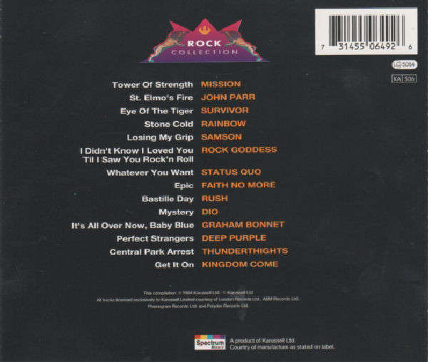 Various - Hard Rock Rock Collection - Tower of Strength CD Import