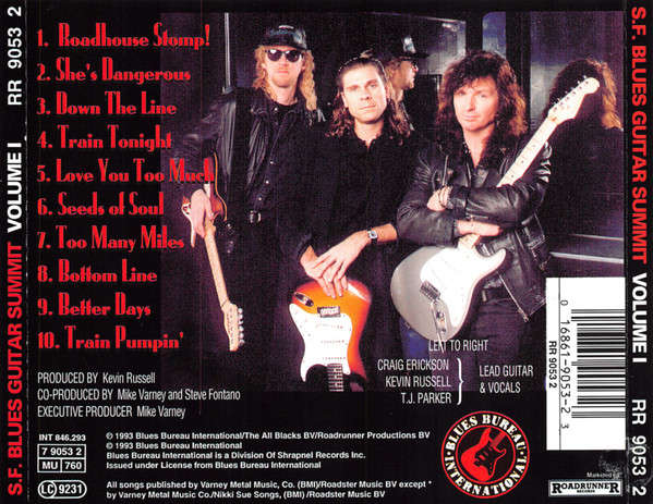 Kevin Russell, Craig Erickson, T.J. Parker - S.F. Blues Guitar Summit Vol. I CD Import