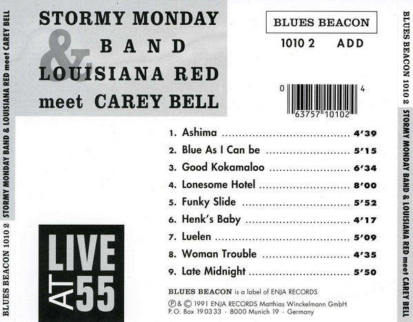 Stormy Monday Band & Louisiana Red Meet Carey Bell - Live At 55 CD Import
