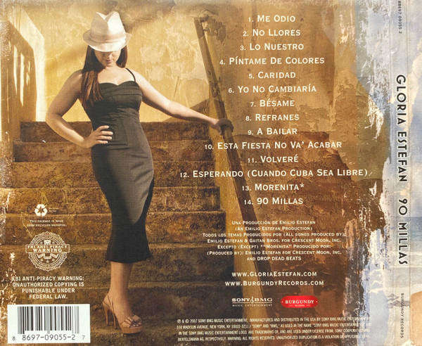 Gloria Estefan - 90 Millas CD Import Digipak