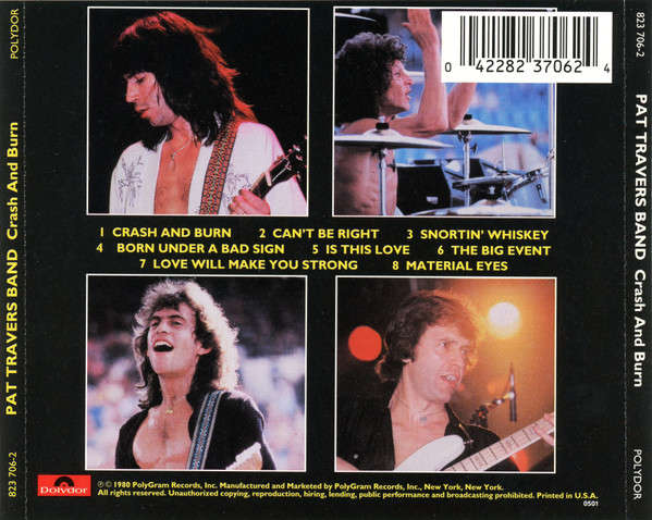 Pat Travers Band - Crash & Burn CD Import