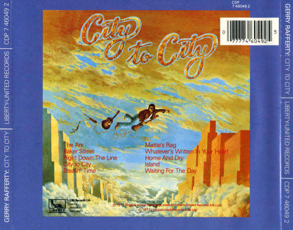 Gerry Rafferty - City To City CD Import