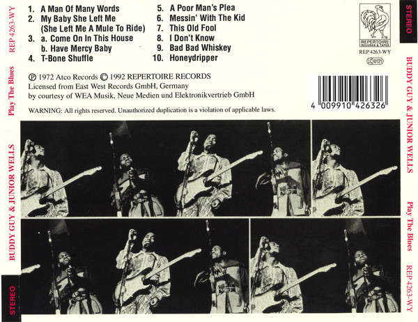 Buddy Guy & Junior Wells - Play the Blues CD Import